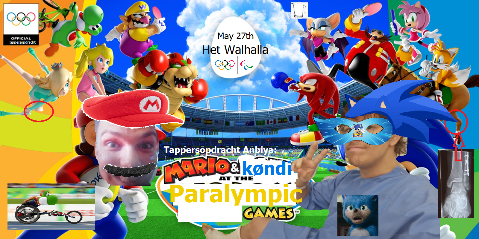 mario and kondi at the paralympic games